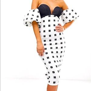 ASOS Black and white dress